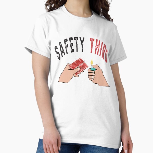 Artikel-Vorschau von Feuerwerk Safety Third Shirt, Safety Third Maske, Safety Third Aufkleber, designt und verkauft von AMZBlacKStore.