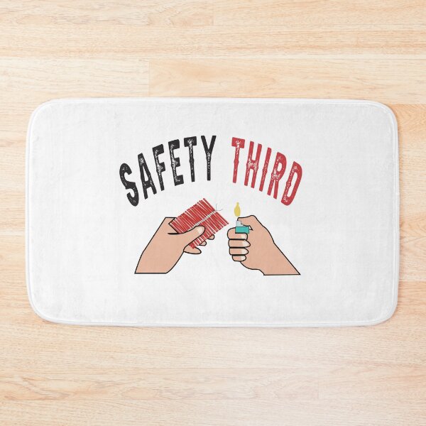 Item preview, fireworks Safety Third shirt, safety third mask, safety third sticker designed and sold by AMZBlacKStore.