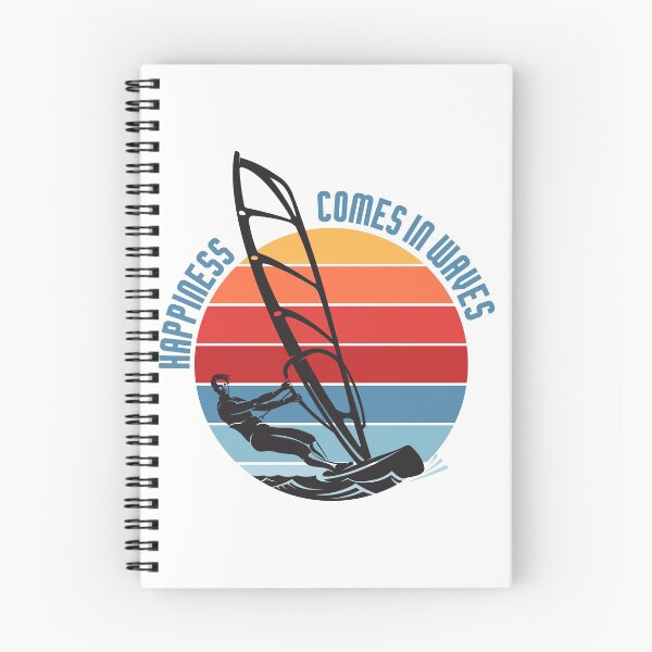 Item preview, Happiness Comes In Waves - Wind Surfing Life designed and sold by cotros.