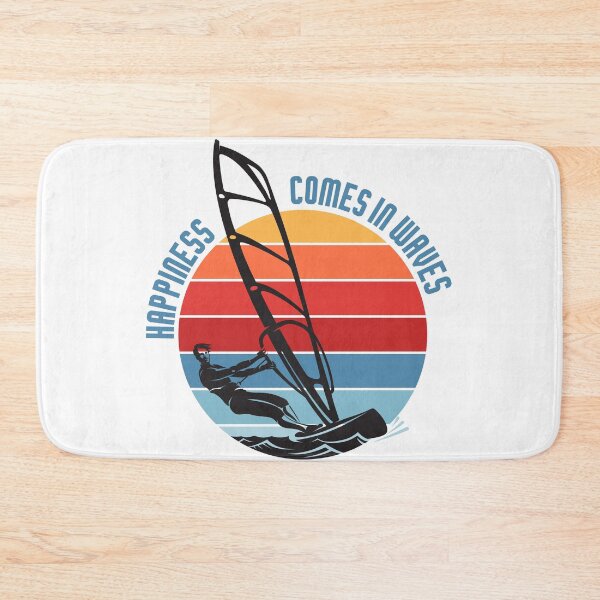 Item preview, Happiness Comes In Waves - Wind Surfing Life designed and sold by cotros.