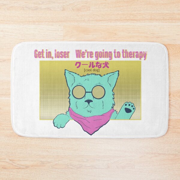 Item preview, Dog wearing sunglasses inviting you to go to therapy  designed and sold by AmpawPawp.