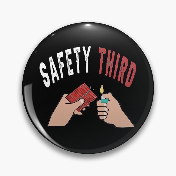 Item preview, fireworks Safety Third shirt, safety third mask, safety third sticker designed and sold by AMZBlacKStore.