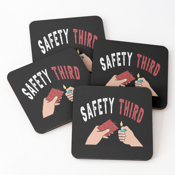Item preview, fireworks Safety Third shirt, safety third mask, safety third sticker designed and sold by AMZBlacKStore.