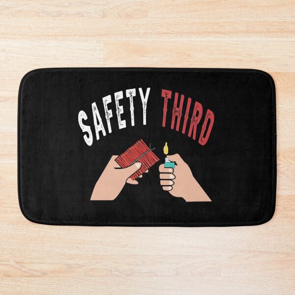 Item preview, fireworks Safety Third shirt, safety third mask, safety third sticker designed and sold by AMZBlacKStore.