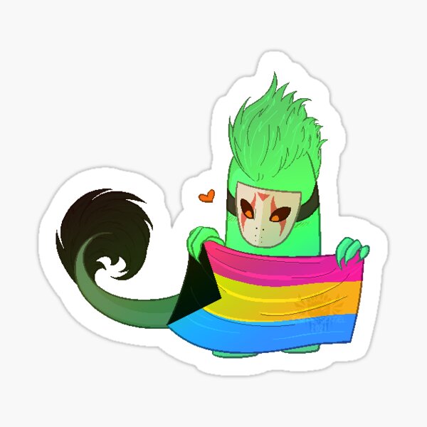 Lester Demiromantic Pan Sticker