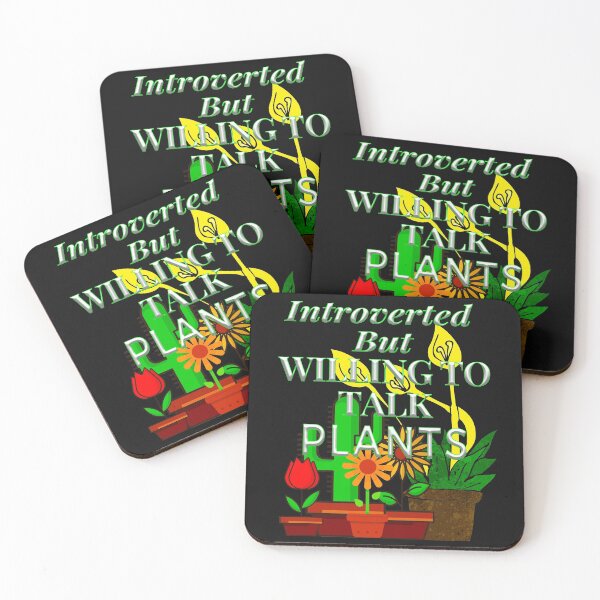 Item preview, Introverted but willing to talk plants-Just Plants-Gift Idea designed and sold by GuitarZan's.