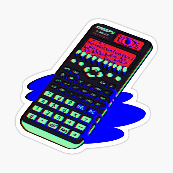 Haunted Calculator Sticker