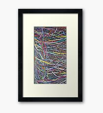 Multi-Colour Wire Art Framed Print