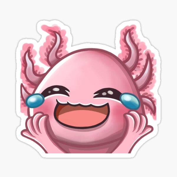 Laughing Axolotl Sticker