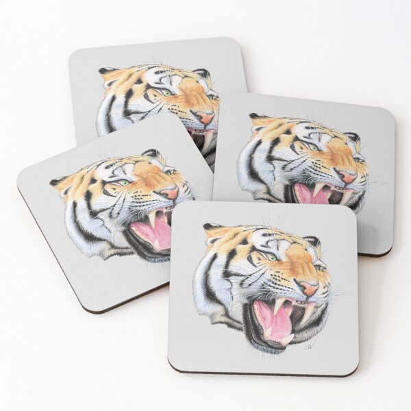 Item preview, Tiger (grey) designed and sold by SandraWarmerdam.