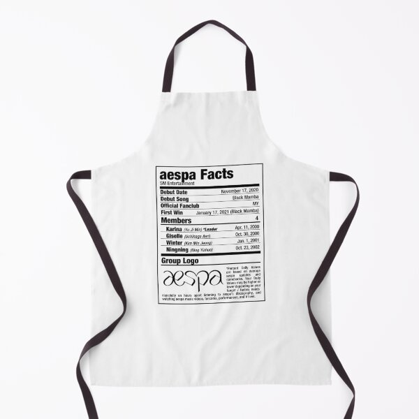 Item preview, aespa Kpop Nutritional Facts designed and sold by skeletonvenus.