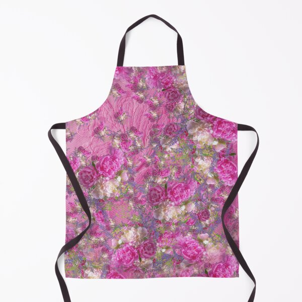 Item preview, Pink Peony Bouquet and Lace Ditsy Pattern Seamless designed and sold by cozycaroline.