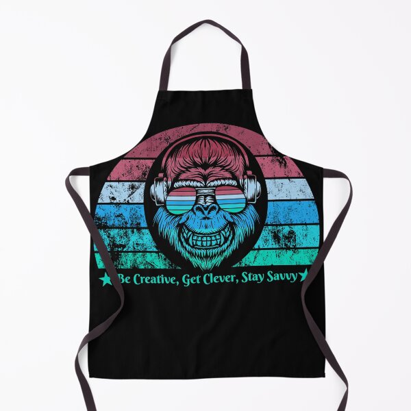 Artikelvorschau, Seien Sie kreativ, werden Sie clever, bleiben Sie clever - Happy Monkey, Smiling Monkey, Rainbow Sunglasses entworfen und verkauft von SavvySapien.