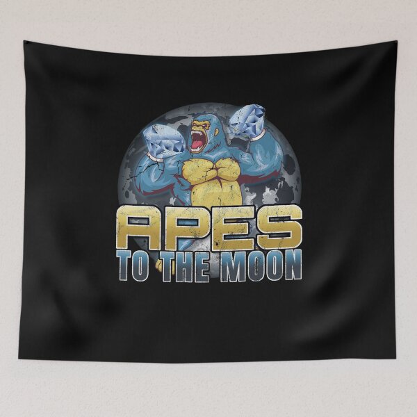 Item preview, Apes To The Moon Diamond Hands HODL Apes Together Strong designed and sold by MarioShirtWorld.