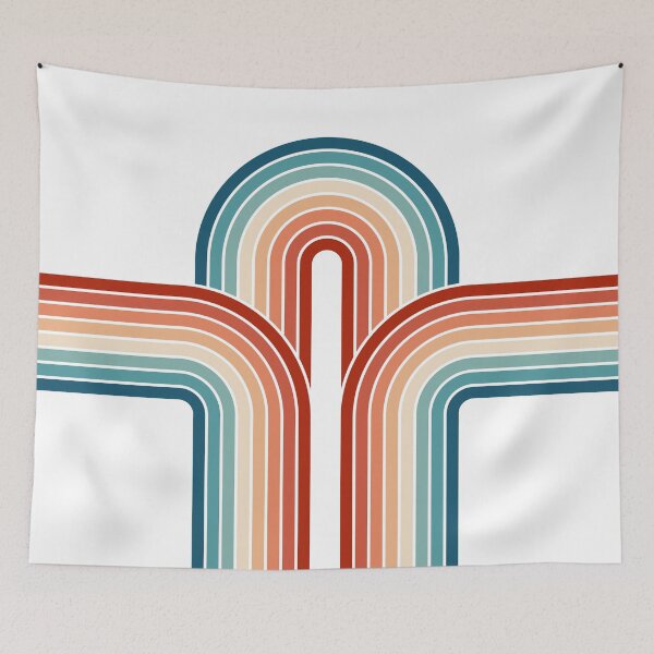 Item preview, Colorful triple retro arches designed and sold by BattaAnastasia.