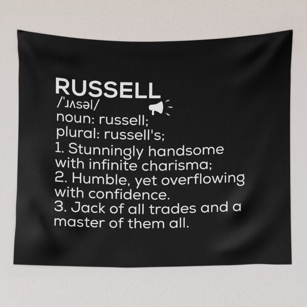 Item preview, Russell Name Definition designed and sold by Teelogic.