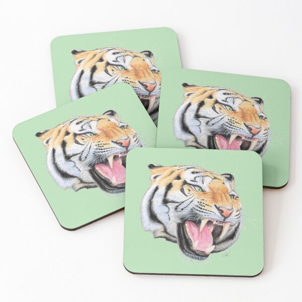 Item preview, Tiger (green) designed and sold by SandraWarmerdam.