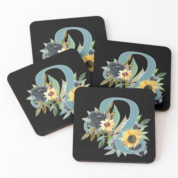 Item preview, Leo Horoscope Zodiac Blue Sunflower Design designed and sold by Bumblefuzzies.