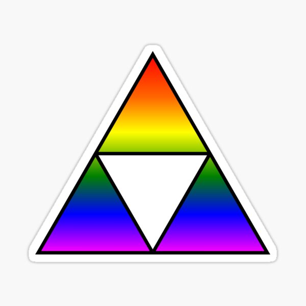 Prideforce Triforce Glossy Sticker