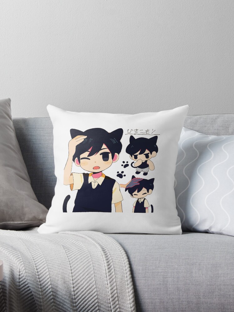 Cute Sunny Omori plush sticker Throw Pillow for Sale by