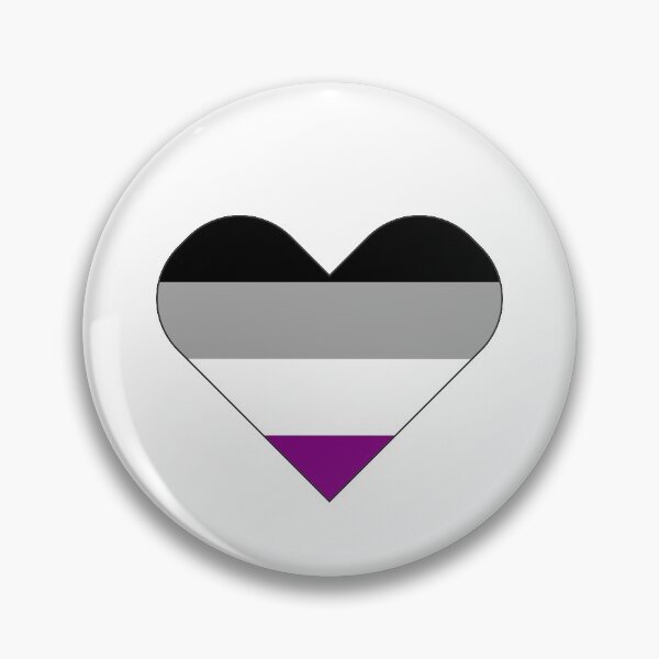 Item preview, Asexuality heart symbol - aseual ace pattern heart shape designed and sold by mrsupicku.
