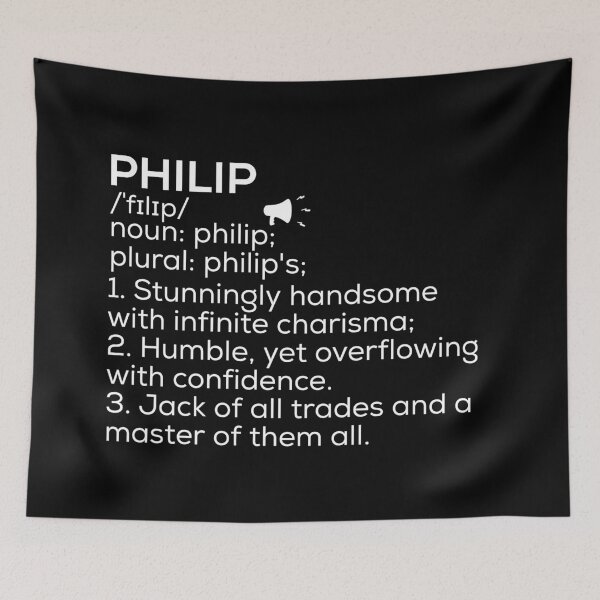 Item preview, Philip Name Definition designed and sold by Teelogic.