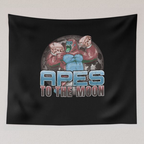 Item preview, Apes to the Moon I HODL Apes Together Strong Diamond Hands designed and sold by MarioShirtWorld.