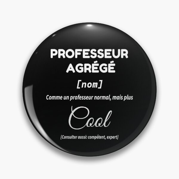 Item preview, Professeur agrégé comme un professeur normal mais plus cool designed and sold by thegiftedadult.