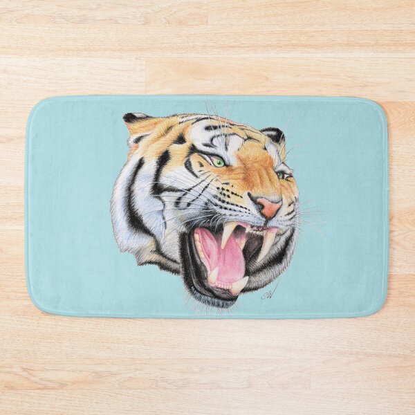 Item preview, Tiger (blue) designed and sold by SandraWarmerdam.