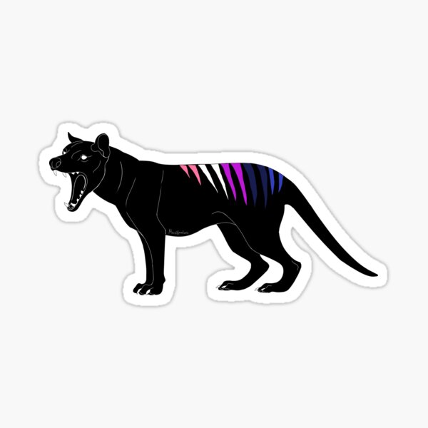 Thylacine - Genderfluid Pride Flag Sticker