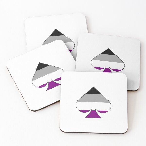 Item preview, Asexuality spade symbol - aseual ace pattern spade shape designed and sold by mrsupicku.
