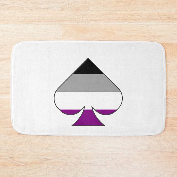 Item preview, Asexuality spade symbol - aseual ace pattern spade shape designed and sold by mrsupicku.