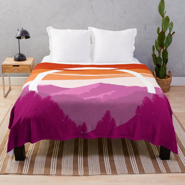 Item preview, Pride Mountain (Subtle Lesbian Pride Flag Design) designed and sold by Albrithr.