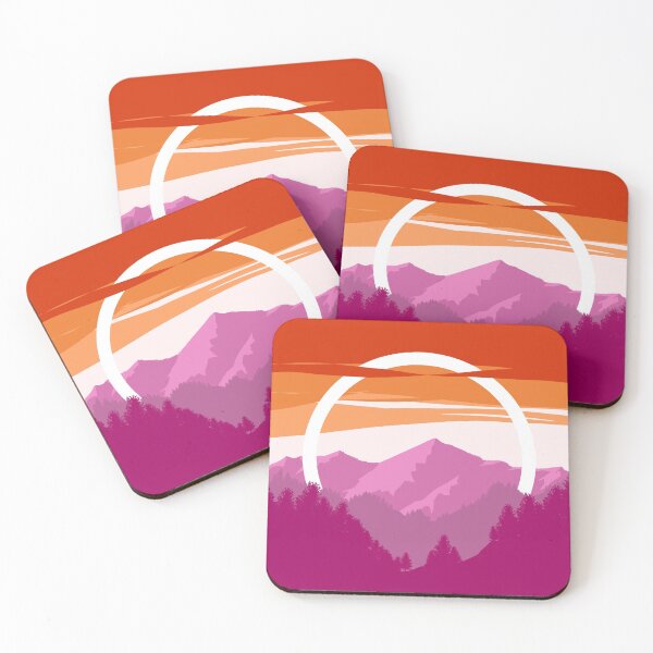 Item preview, Pride Mountain (Subtle Lesbian Pride Flag Design) designed and sold by Albrithr.