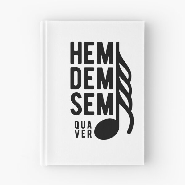 Item preview, HemiDemiSemiQuaver - 64th Note (black text) designed and sold by Kendall Anderson.