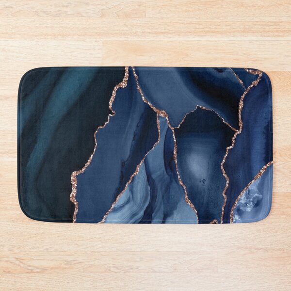 Item preview, Luxurious Navy and Deep Blue and Rose Gold Shimmer  designed and sold by aartidote.