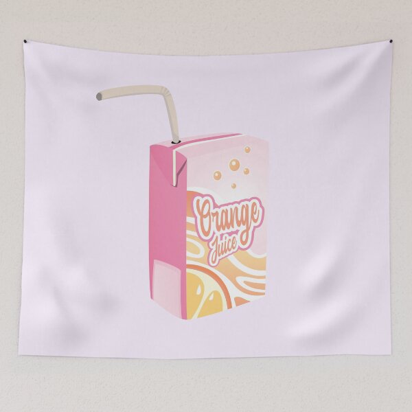 Item preview, Pink Orange Juice Box - 100% Juice Drink designed and sold by TheMajesticGoat.