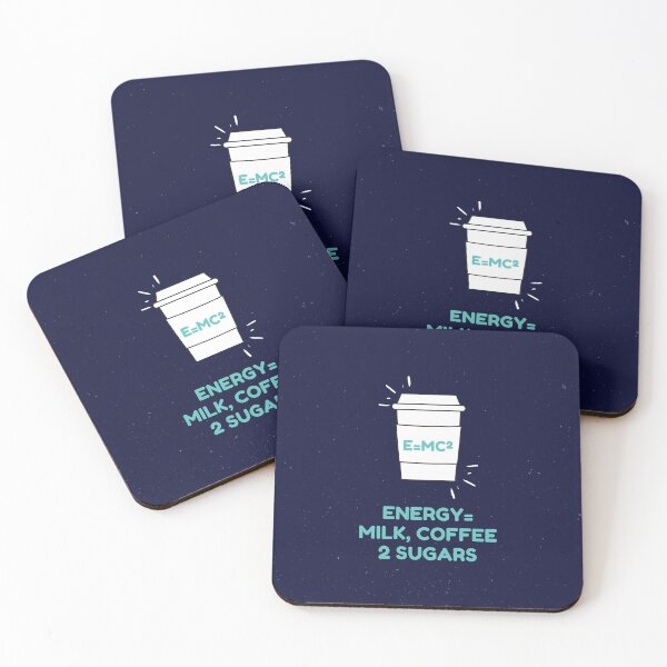 Item preview, E=MC2 Energy = Milk, Coffee, 2 Sugars designed and sold by NebularNerd.