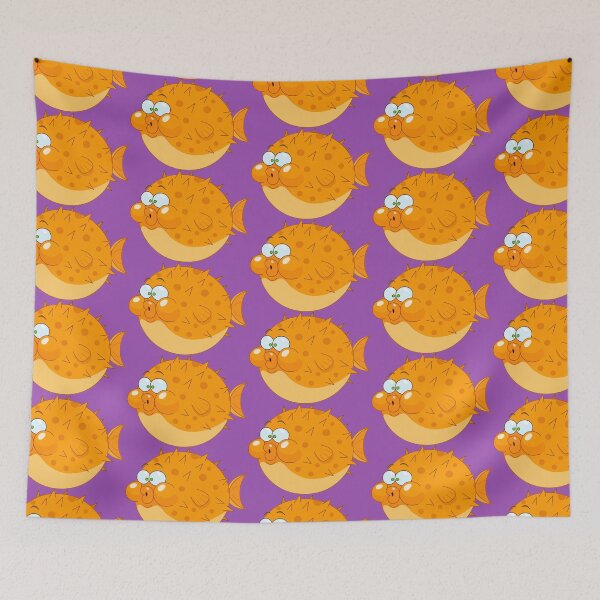 Item preview, Cartoon Blowfish Pufferfish  designed and sold by Yael Weiss.