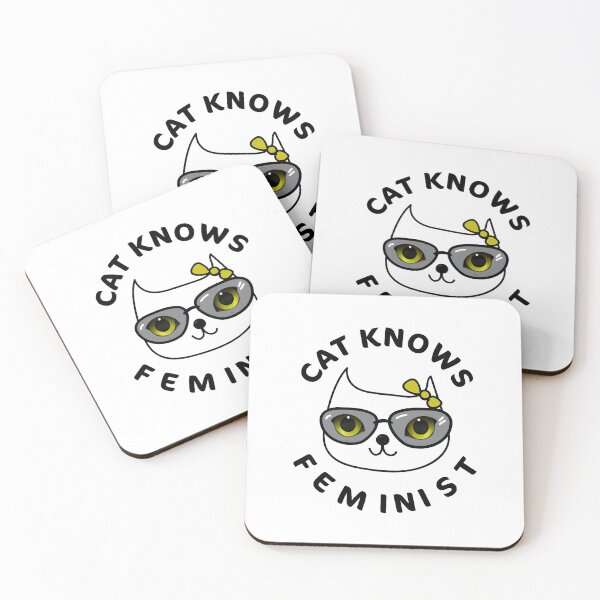 Item preview, Cute Сat Knows Feminist  designed and sold by Sevilka.