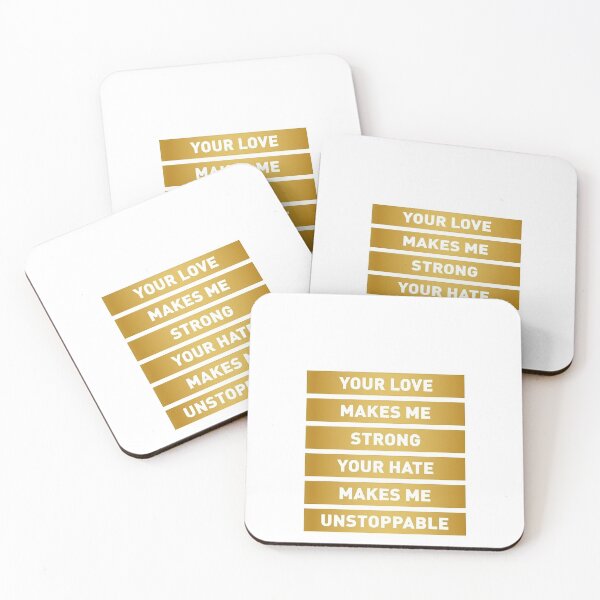 Item preview, Your Love Makes Me Strong! Your Hate Makes Me Unstoppable (Gold Edition) iPhone Case & Cover| Cr7 gift designed and sold by cr7phonecase.