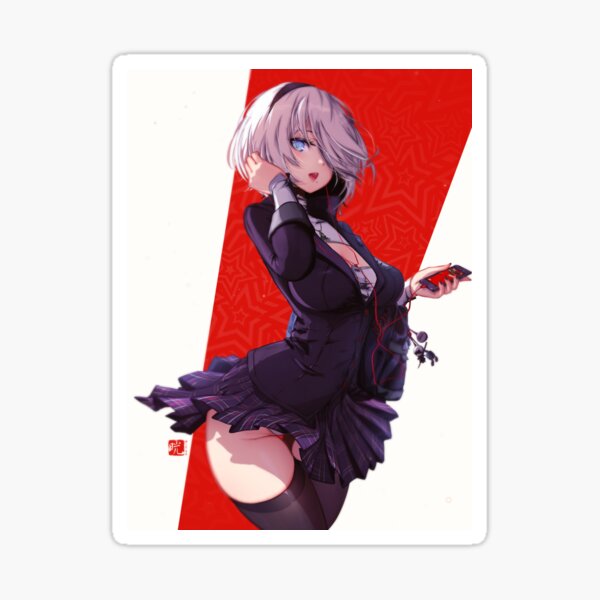 2B Schoolgirl | NieR X Persona 5 Sticker