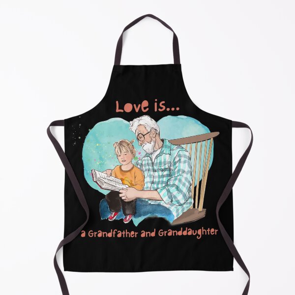 Item preview, Grandfather and Granddaughter Love Reading a Book designed and sold by ObservantPoet.