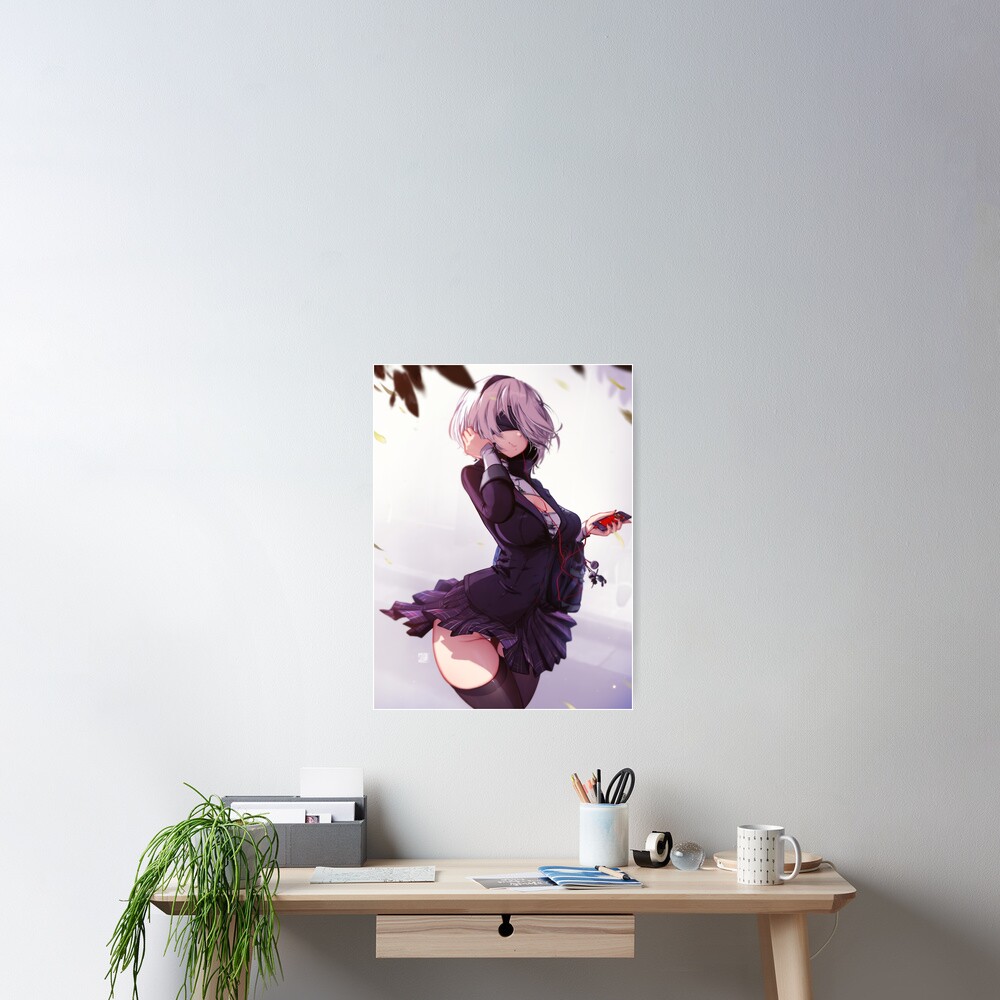 2B Schoolgirl | NieR X Persona 5 Poster