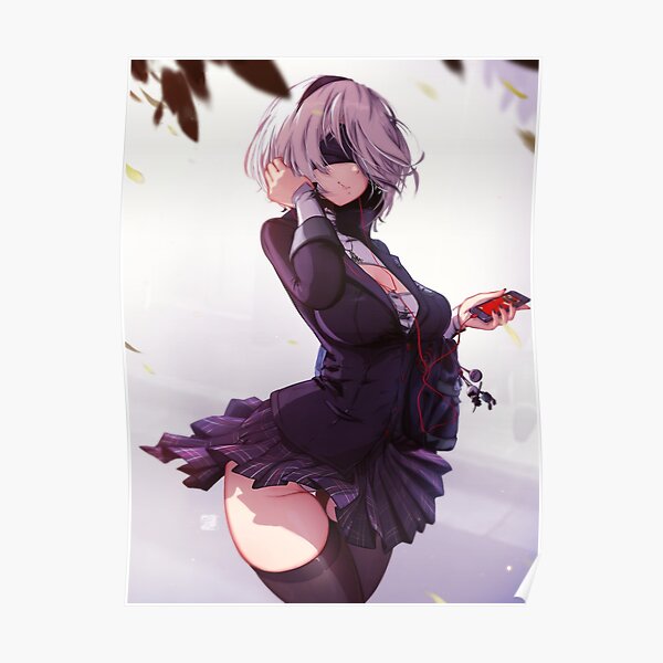 2B Schoolgirl | NieR X Persona 5 Poster