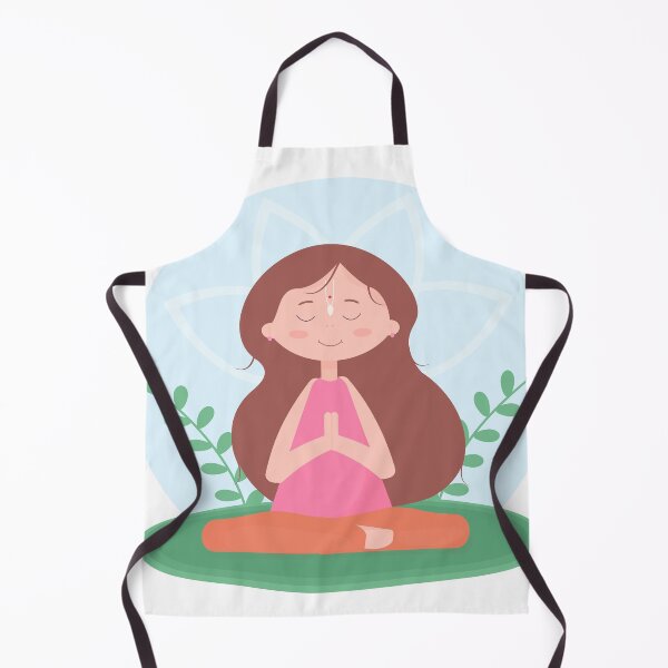 Item preview, Meditate happy girl. Young woman sitting in yoga lotus pose. concept of meditation. Hare Krishna. designed and sold by KsuWonder.