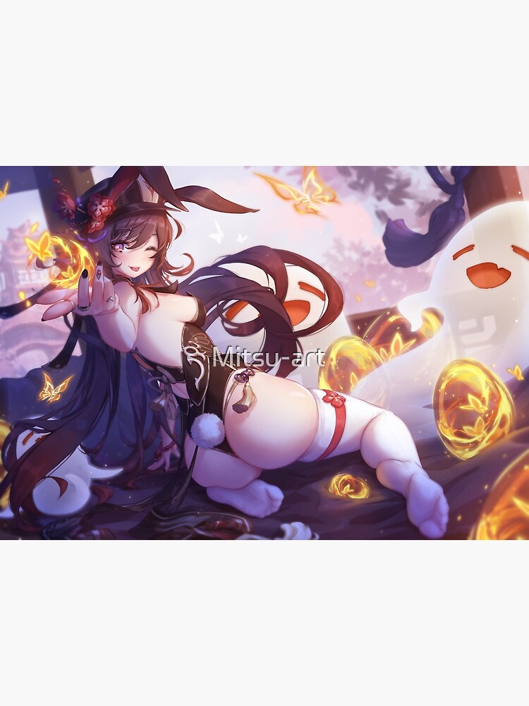 HuTao Bunny | Genshin Girls by Mitsu-art