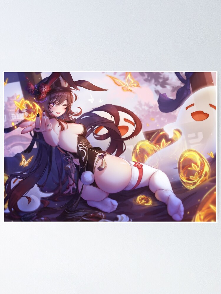 Alternate view of HuTao Bunny | Genshin Girls Poster