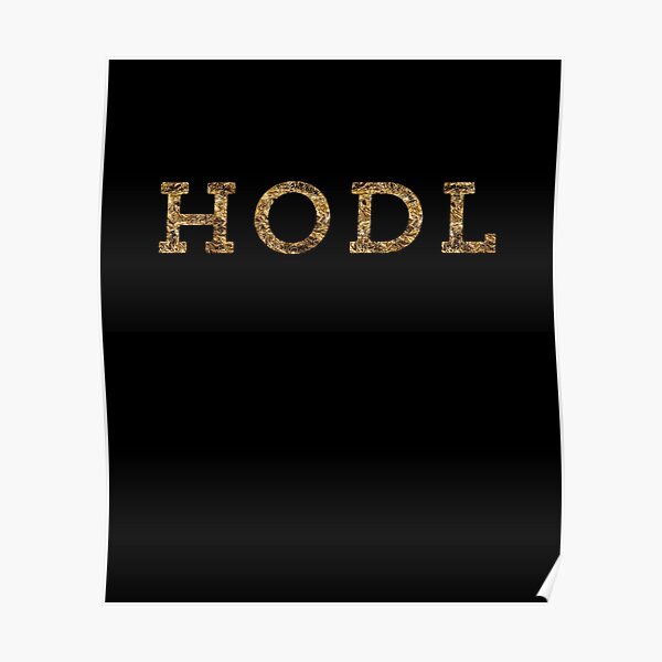HODL Your Crypto Poster