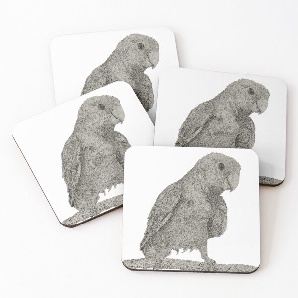 Item preview, Dotwork Lovebird Art Print designed and sold by DrawWithSacha.